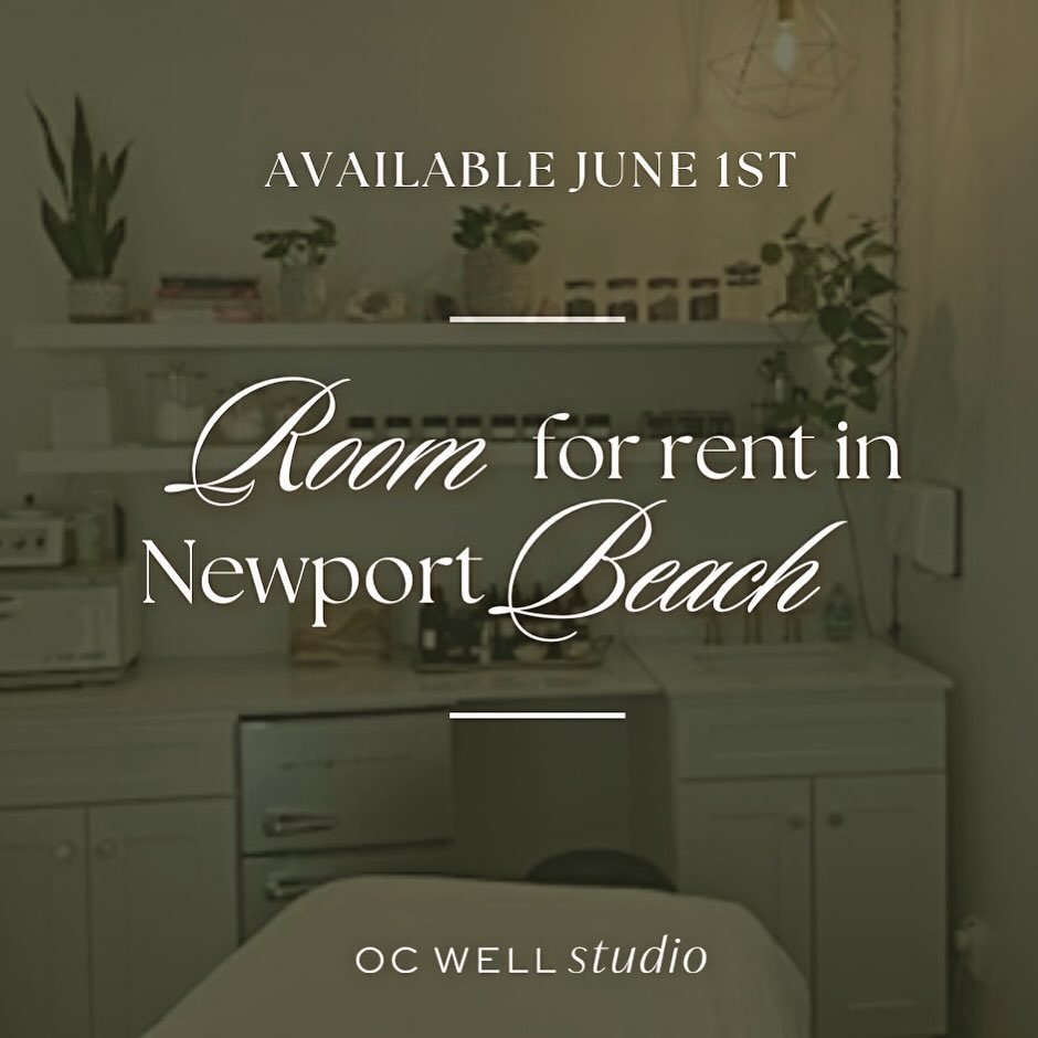 ✨ Room for rent! ✨ 
✨ Available June 1st ✨ 

Boutique wellness center in Newport Beach looking for a professional, friendly and tidy business owner to join our collaborative healthcare team. 

This beautiful space would be ideal for an aesthetician, 