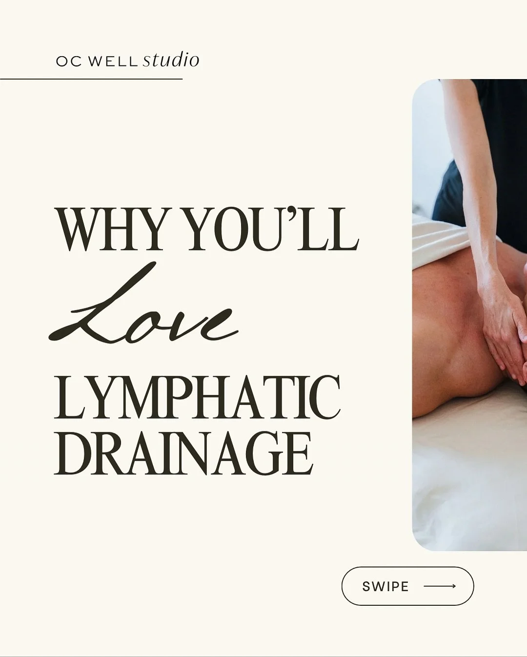 Feel lighter, clearer, and more balanced with a lymphatic drainage massage at OC Well Studio. This gentle technique helps reduce swelling, improve circulation, support detoxification, and leave you feeling refreshed from the inside out.

Our lymphati
