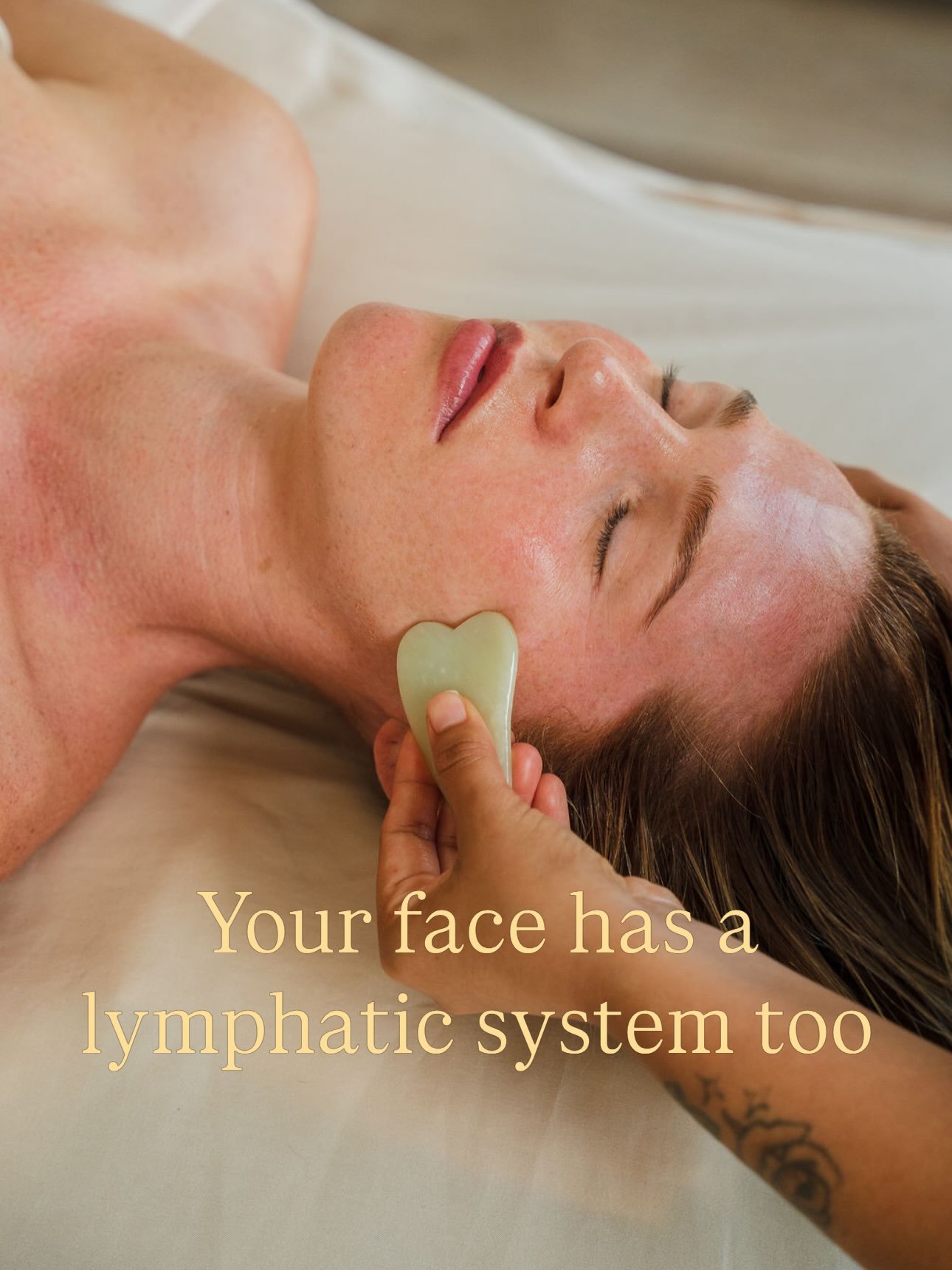 Your face has a lymphatic system too ✨

Facial lymphatic massage uses gentle, targeted techniques to encourage lymphatic flow and help reduce the fluid buildup that can leave the face looking puffy or tired.

Who doesn&rsquo;t want less puffiness, mo