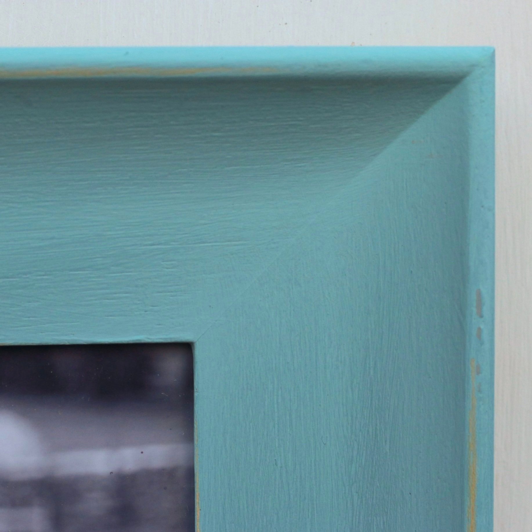 turquoise photo frame - detail