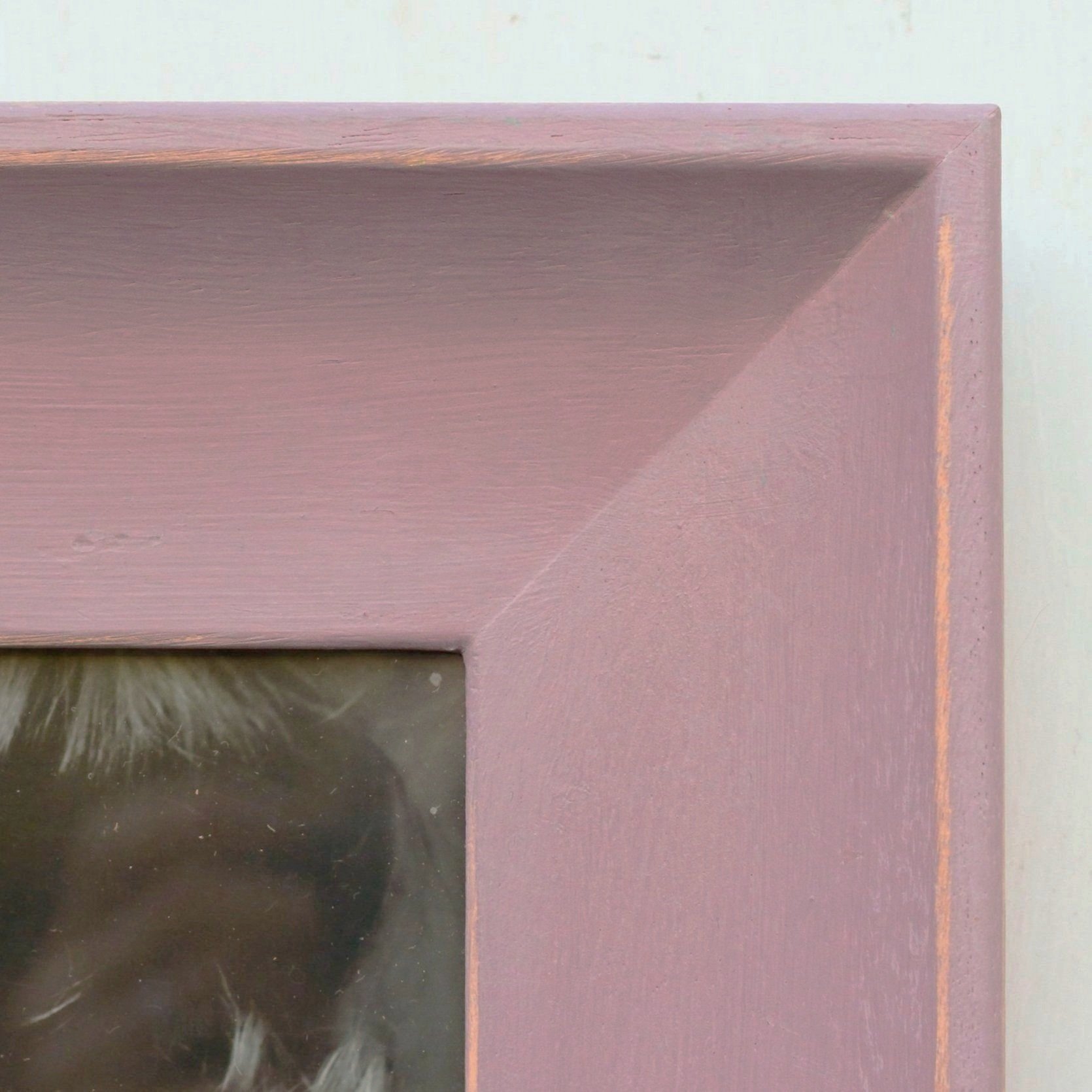 dusky pink photo frame - detail