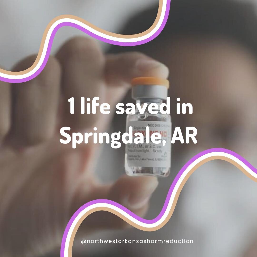 A life reported saved in Springdale! 

Carry naloxone! 

Text us for your free naloxone on our 100% confidential hotline. 
479-553-9459