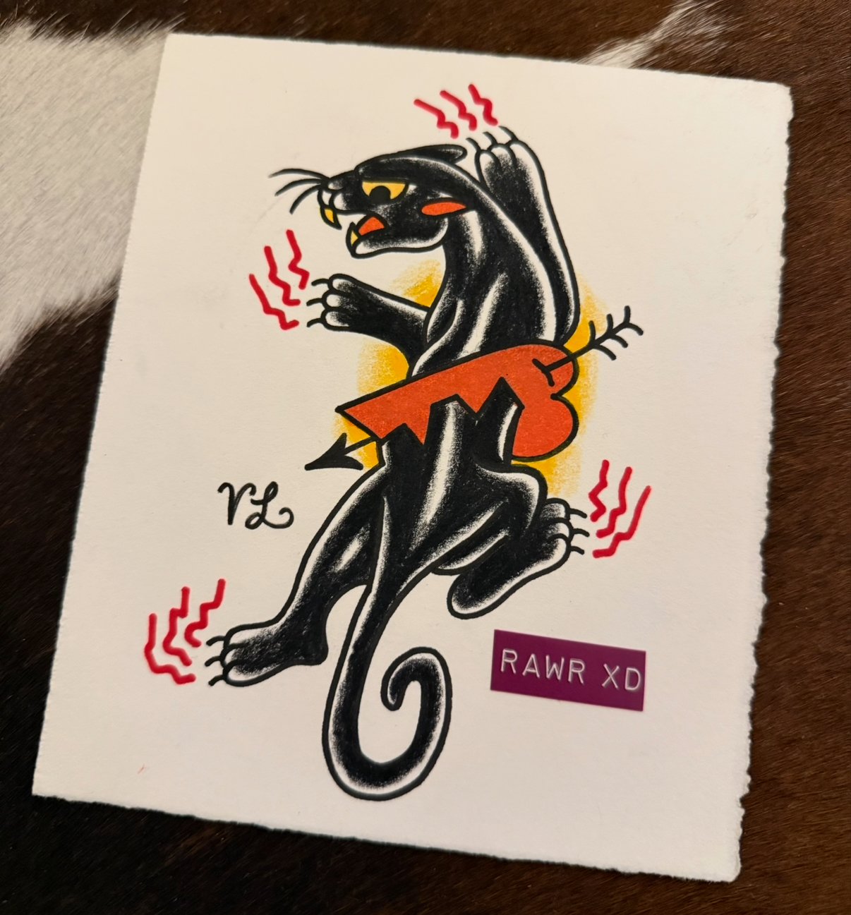 RAWR XD PANTHER PAINTING