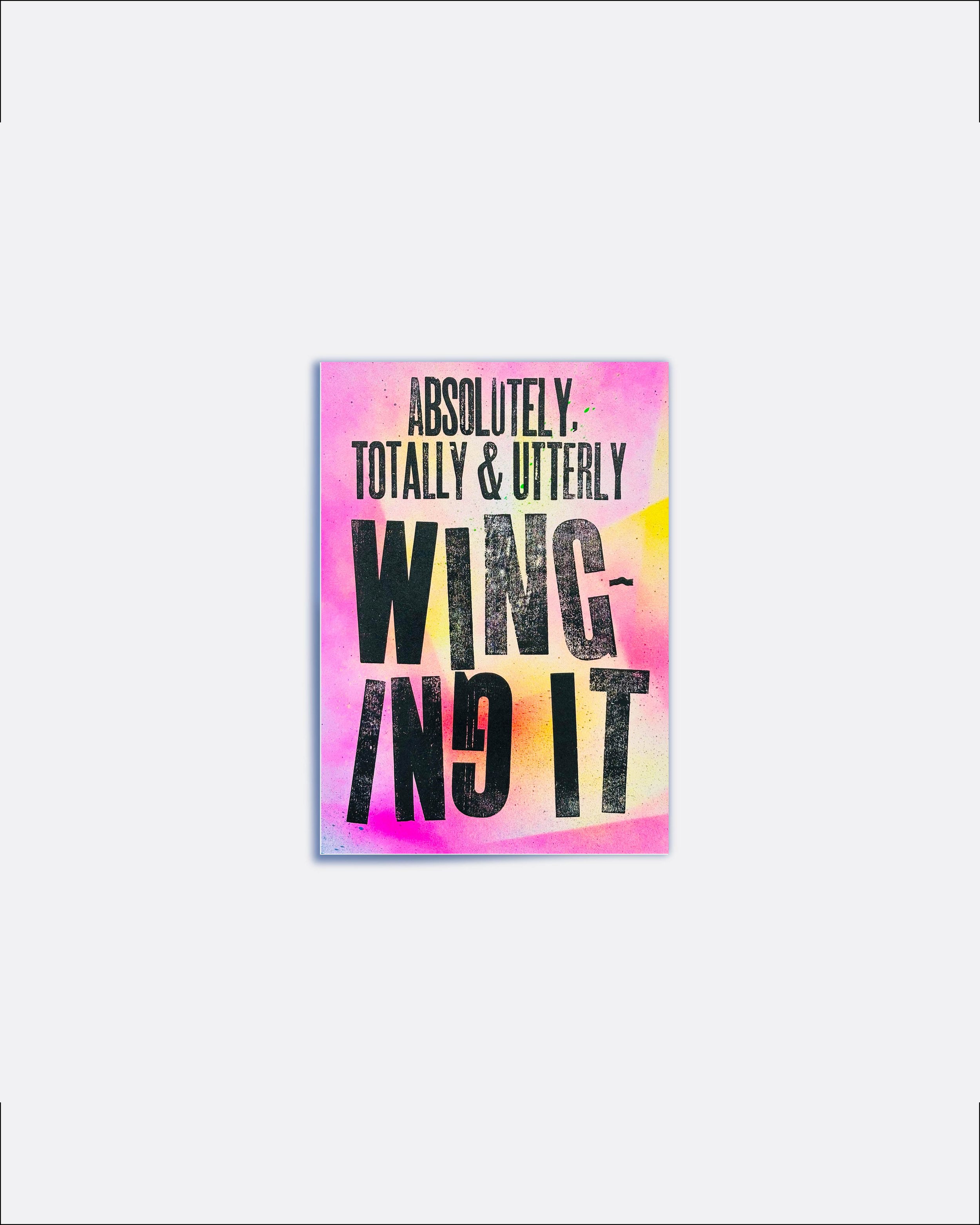 “Winging It” Postcard