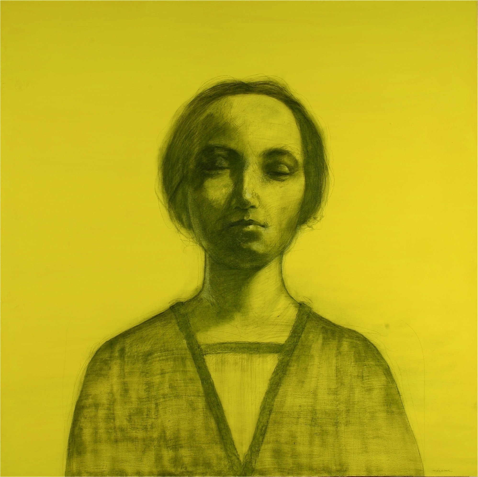 AT1188  Beatrice, 2007 - 60 x 60in., Oil and graphite on canvas_IMG_0286_1.JPG