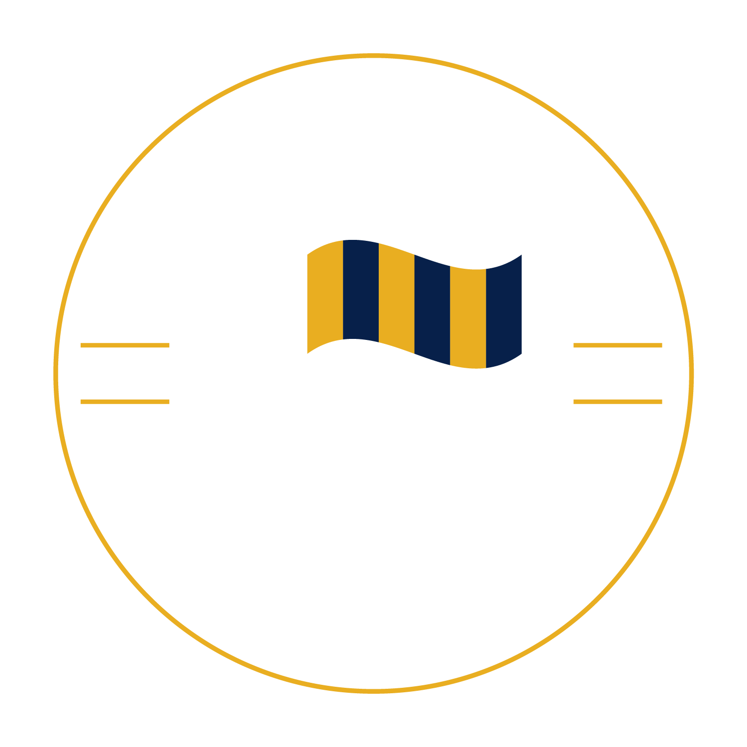 A circular logo with the words "GOLF COLEMAN" around the top and "GOLF ACADEMY" around the bottom, featuring a golf flag on a hole with a winding golf course in the center and the establishment year "2023" on each side.