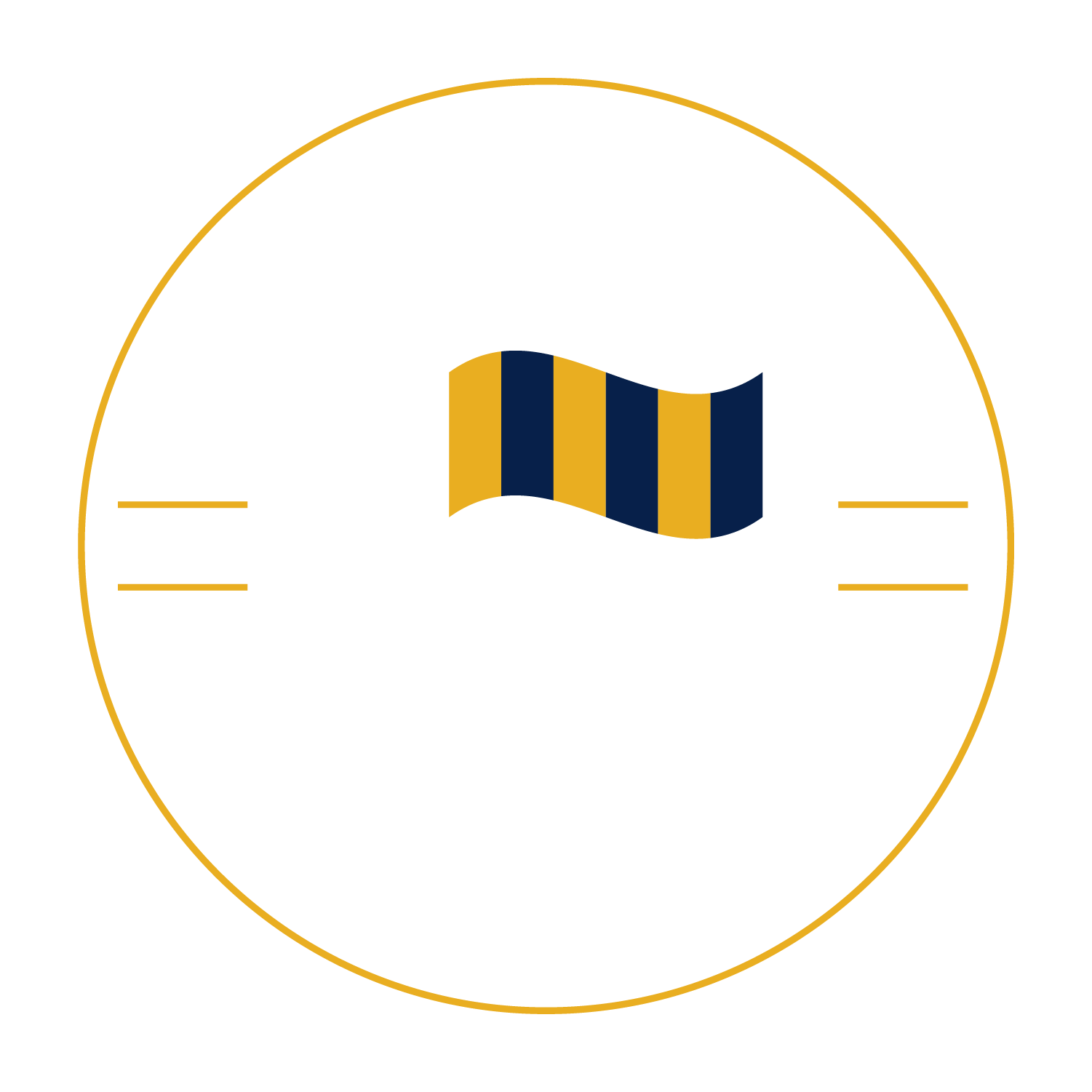 Circle logo with the text 'Coastal Golf', a golf flag, and the establishment year 2023 on a black background.