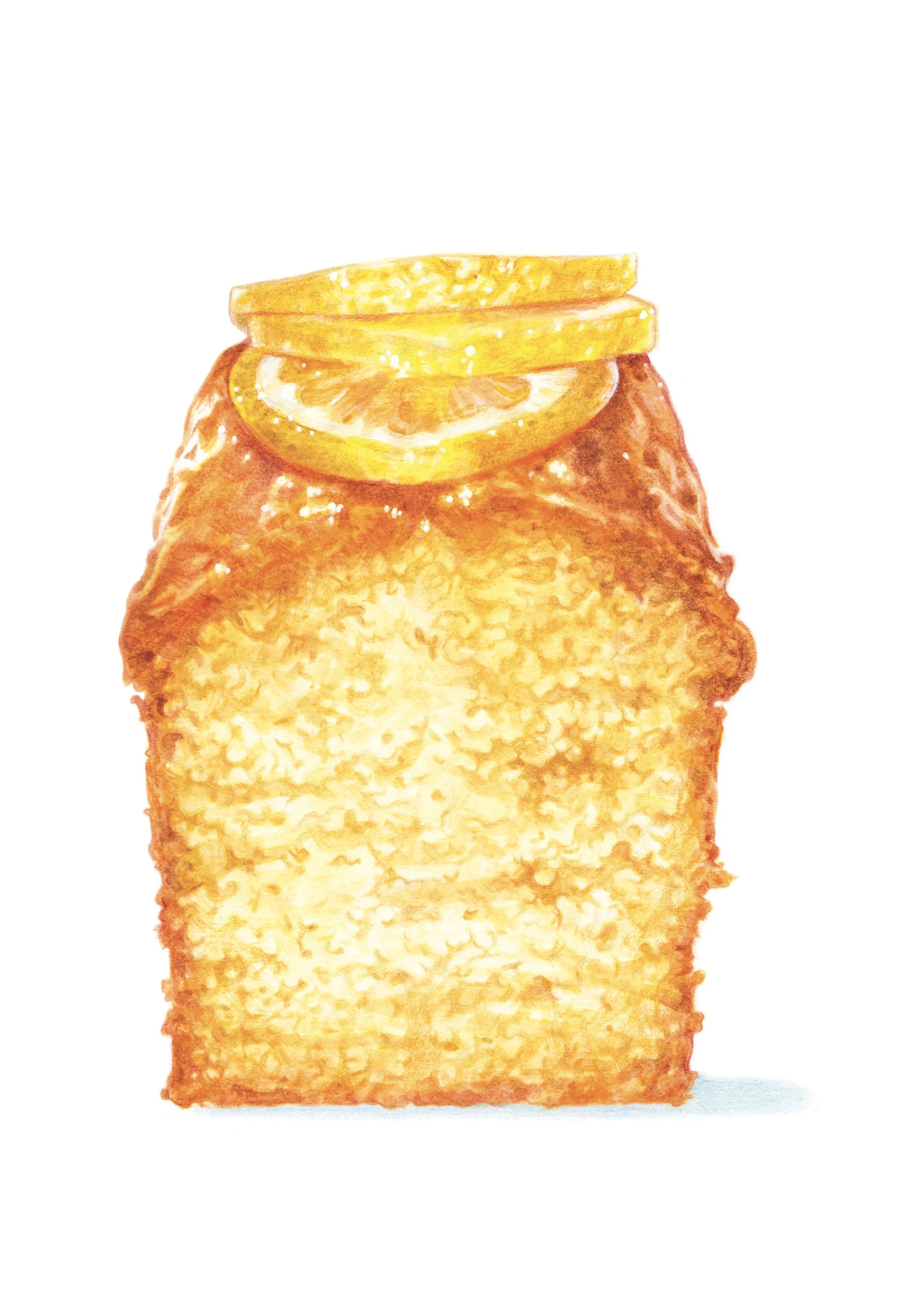 Cake au citron, illustration tirée du Petit Livre de Pâtisserie Ladurée
