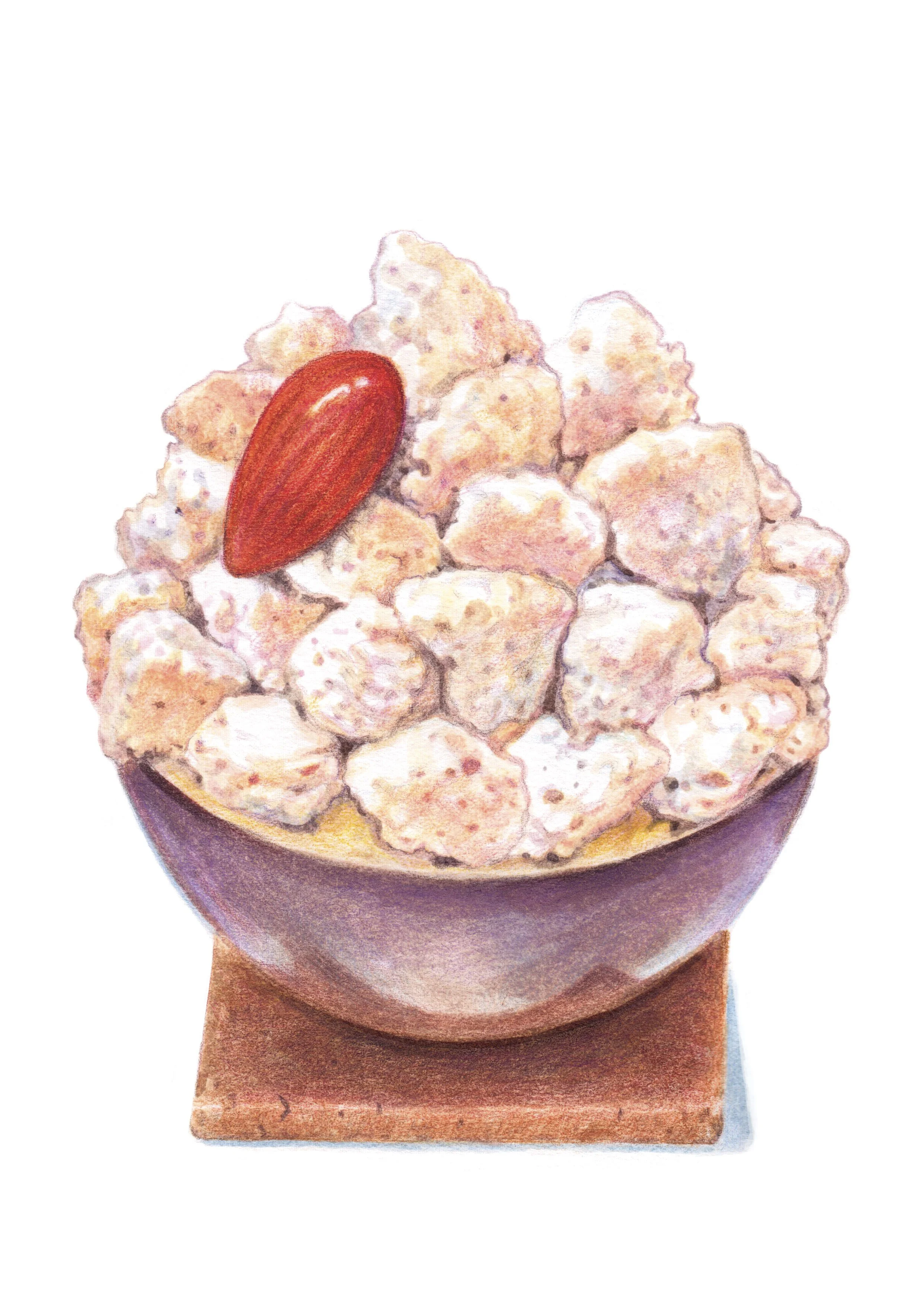 Illustration tirée du Petit livre de Pâtisserie Ladurée, Editions du Chêne