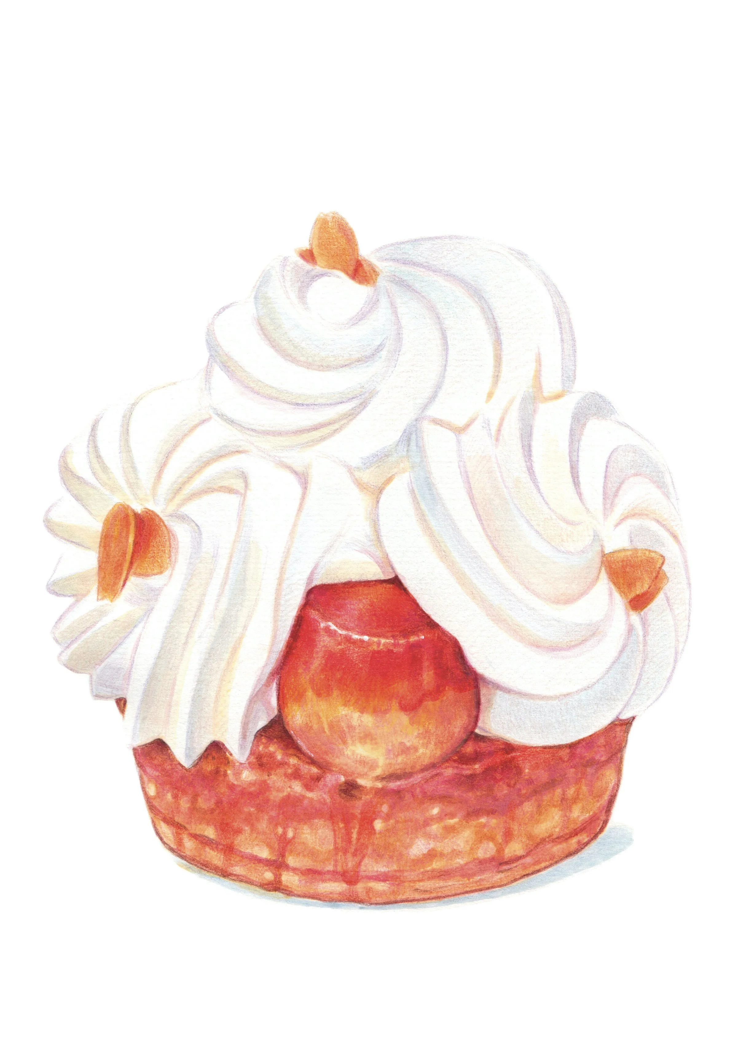 Saint Honoré, illustration tirée du Petit Livre de Pâtisserie Ladurée