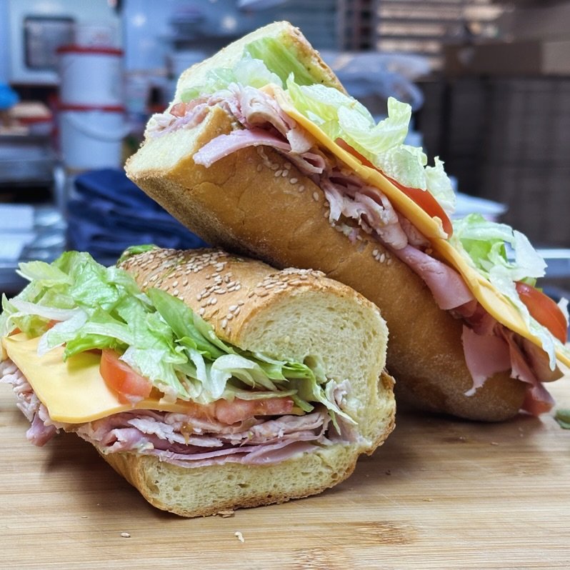 🚨SANDWICH SATURDAY🚨
Available Saturday, April 20th ONLY!
✨ L&rsquo;Americano Samdwich ✨

An artisanal semolina baguette with thinly sliced turkey, ham, American cheese, fresh tomatoes, lettuce and a house made avocado lime ranch! 

Half ($7.99) and