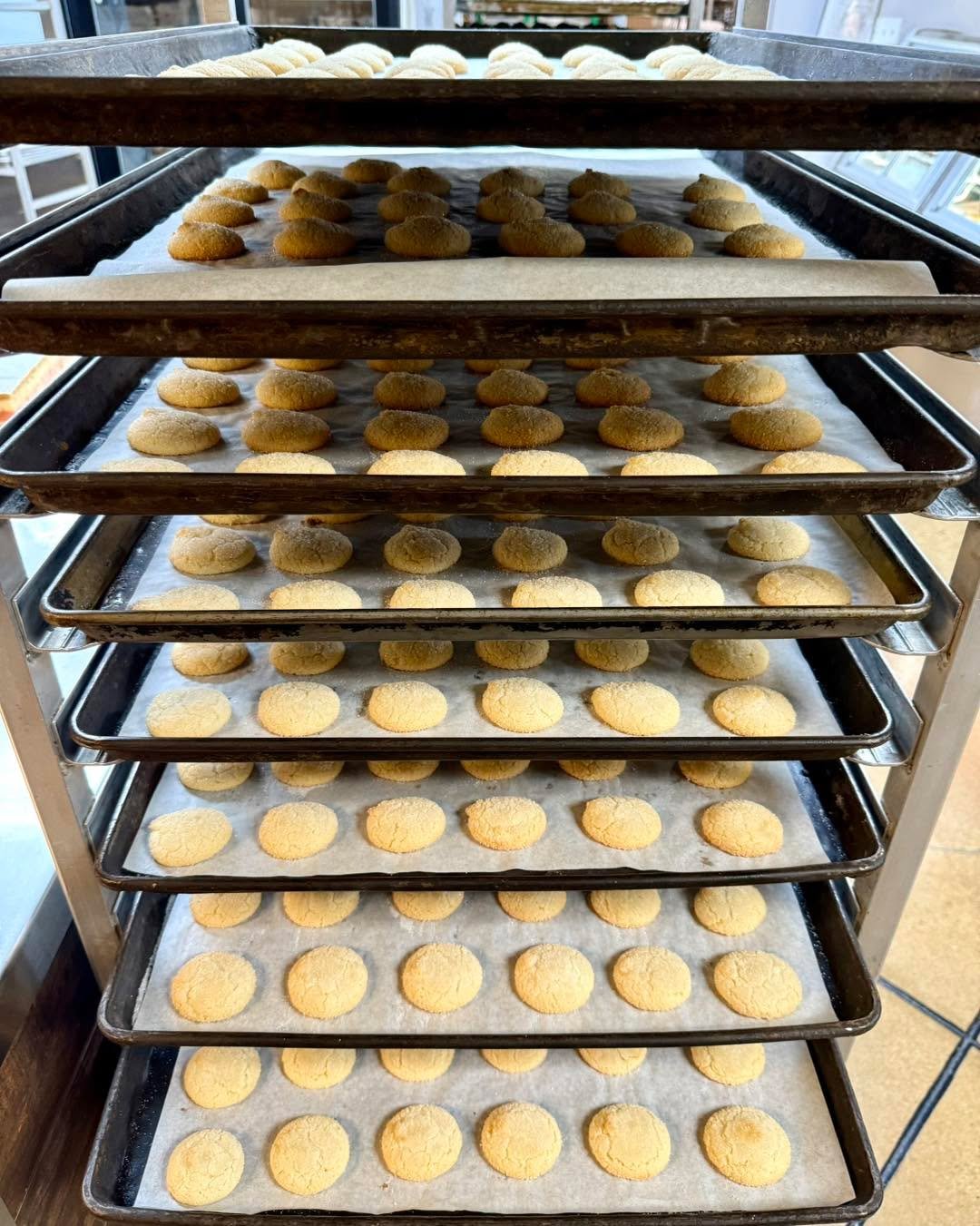 🍪✨ Can You Guess how many Cookies? ✨🍪
We’re giving away a FREE pound of our Italian Amaretti cookies to the person who can guess the correct number of cookies on this rack! 🧐
Think you’ve got what it takes?
Drop your best guess in th