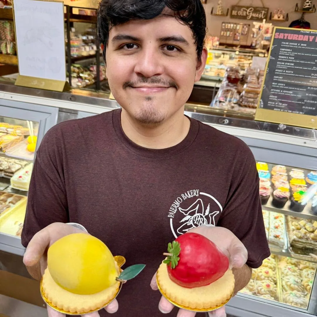 ✨NEW: Fancy Mousse Fruits have landed at Palermo Bakery! 🍓🍋🥭
They may look like fruit… but bite in and you’ll discover a crunchy white chocolate shell wrapped around silky mousse filling. It’s the viral dessert everyone’s