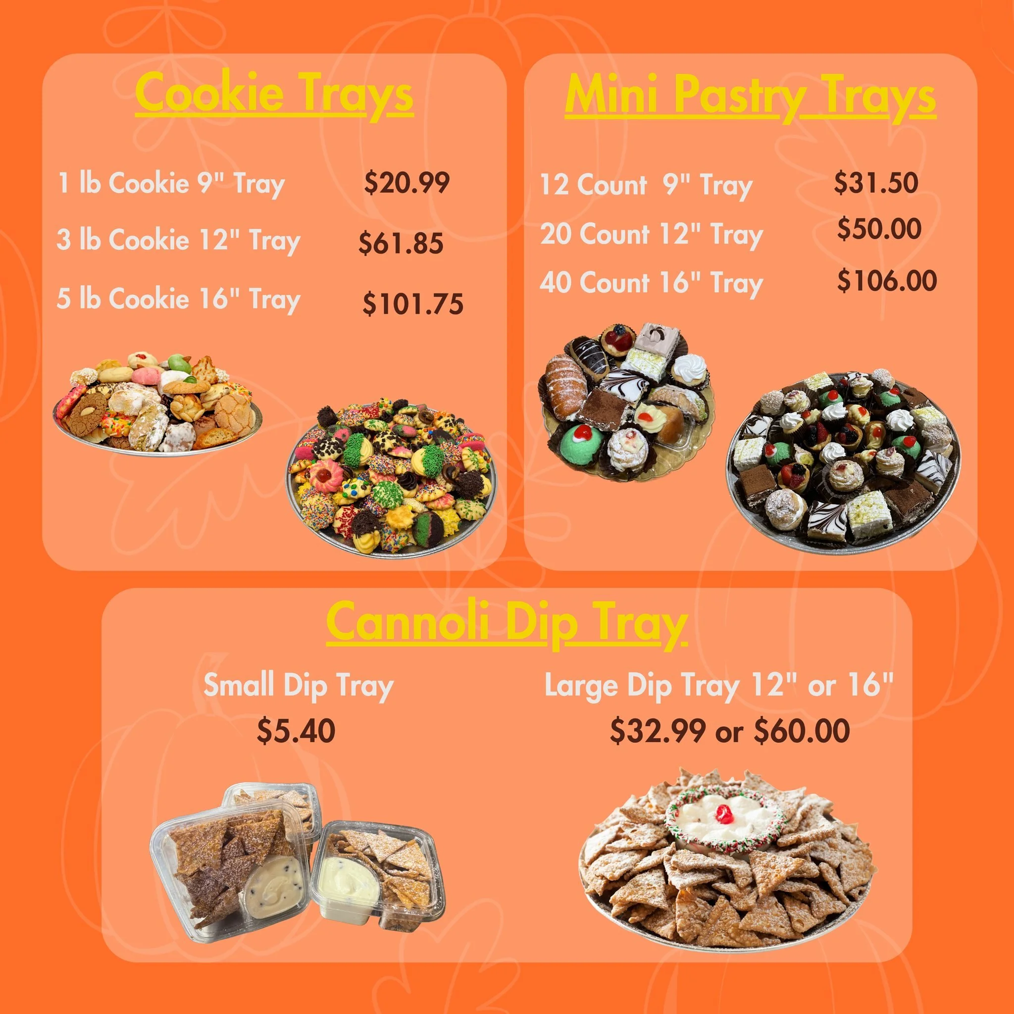 The easiest way to impress your guests? 😍 Bring a tray from Palermo!

From Cookie Trays to Mini Pastry Trays and Cannoli Dip Trays, we&rsquo;ve got everything you need to sweeten up your Thanksgiving spread. 🧁🍪
Perfect for family dinners, office p