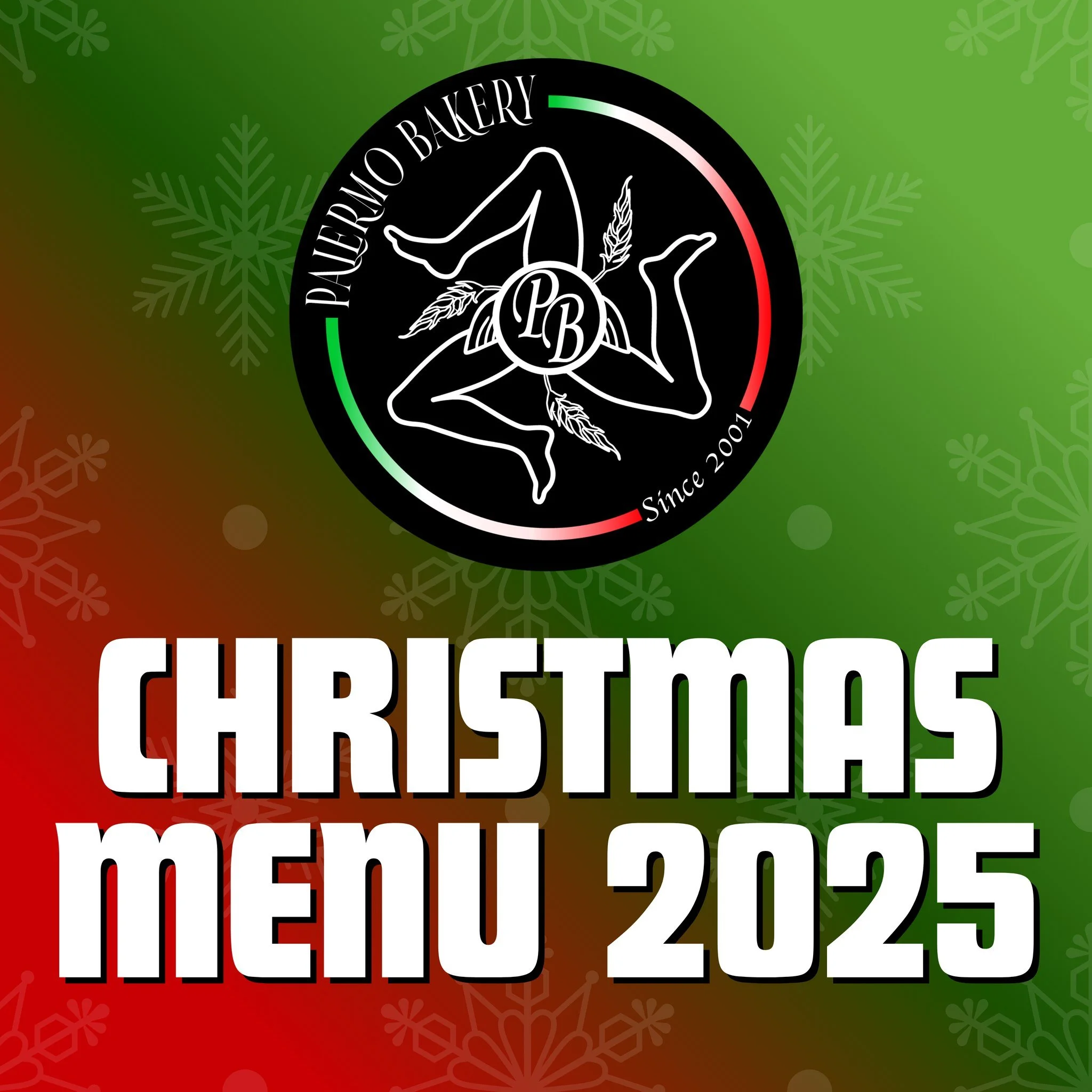 🎄✨ OUR 2025 CHRISTMAS MENU IS HERE! ✨🎄
From festive classics to Palermo favorites, our holiday menu is officially live! Pre-order early &mdash; Christmas week gets very busy and items will sell out fast.

To celebrate, we&rsquo;re doing something s