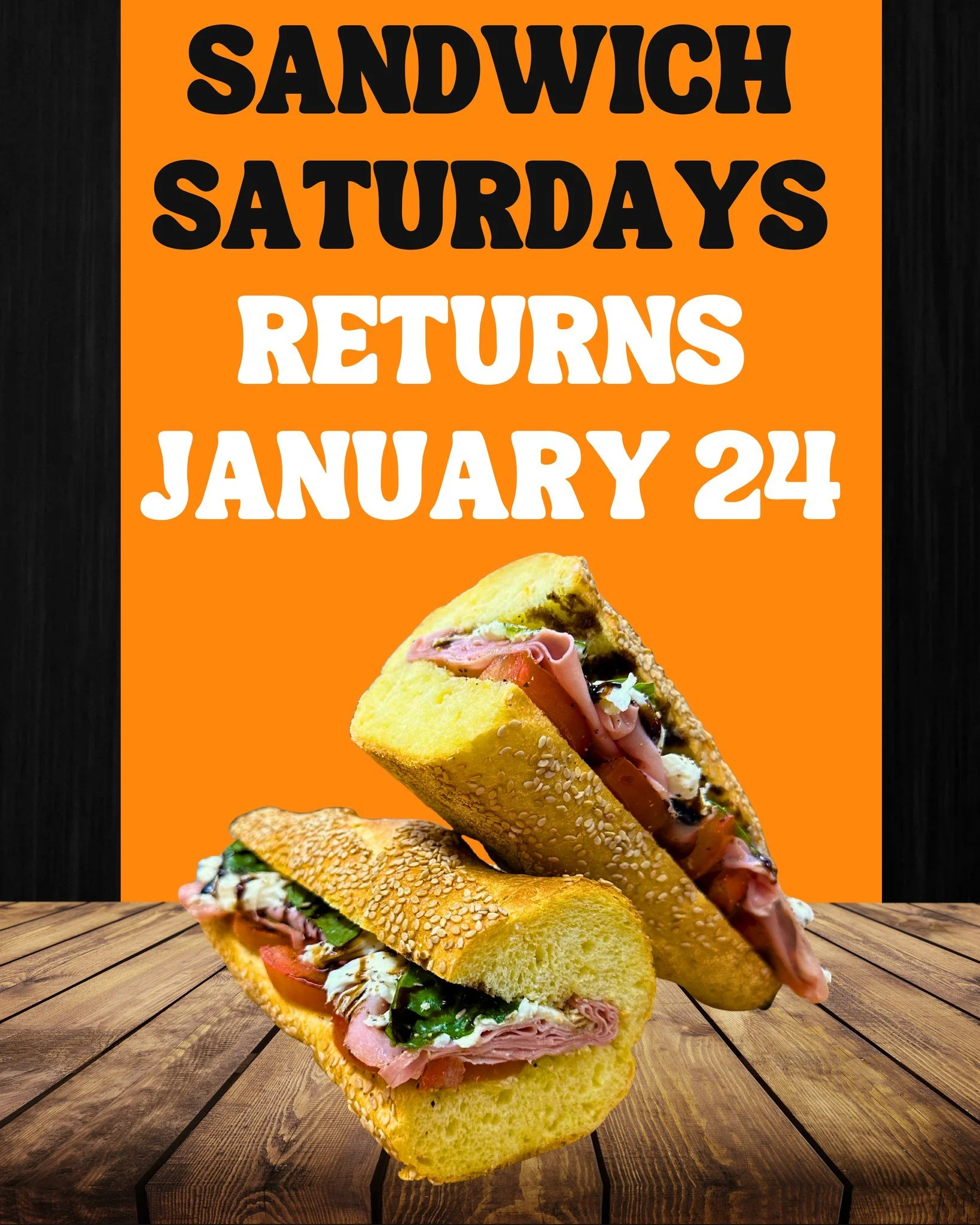 Sandwich Saturdays are back! 🥖

Starting January 24, we&rsquo;re bringing back Sandwich Saturdays every single Saturday &mdash; fresh, filling sandwiches made in-house and ready for the weekend.

💬 Let us know in the comments: which sandwich from t