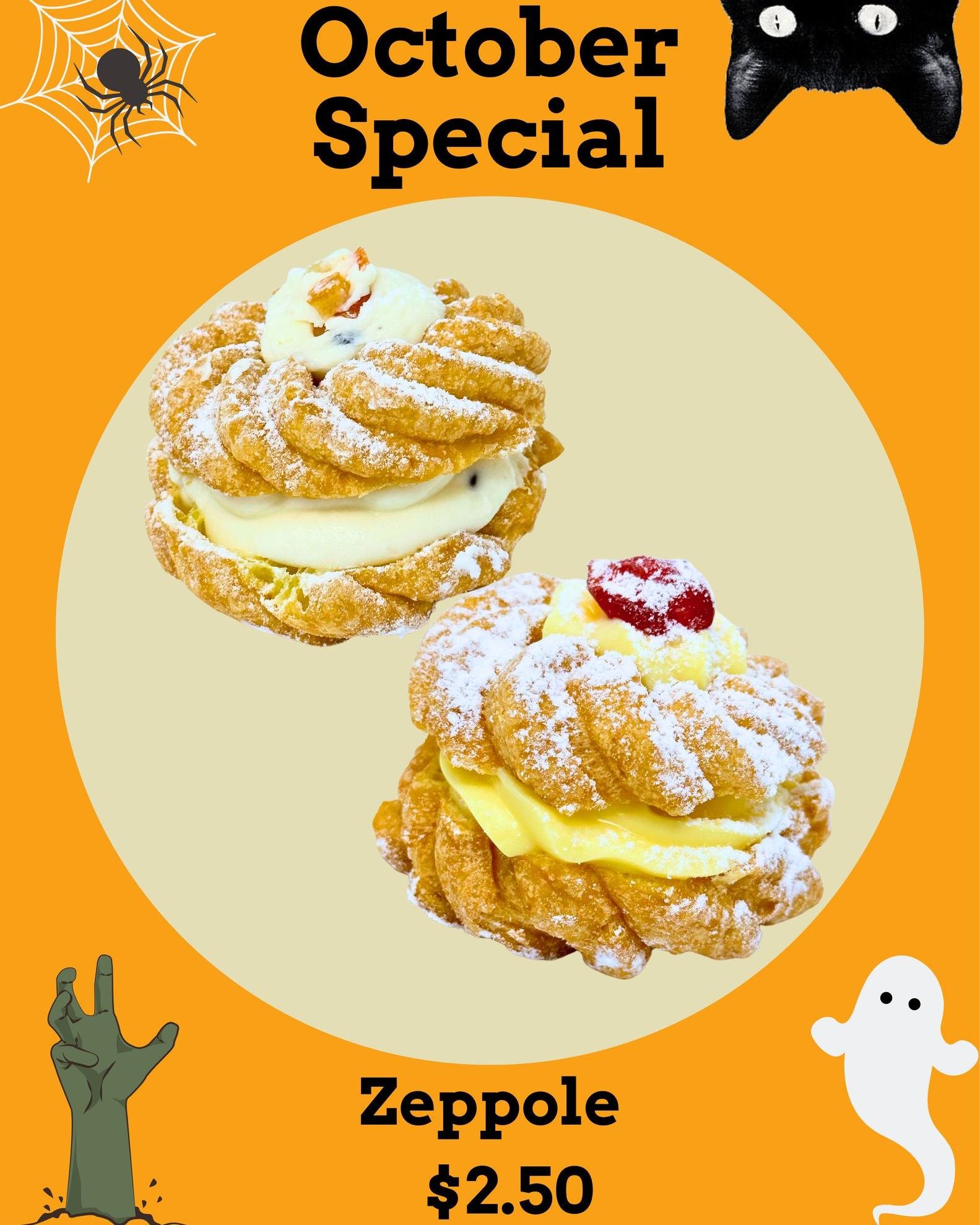 🎃 OCTOBER SPECIAL! 👻🕸️
Our Zeppole are just $2.50 EACH all October long! 🇮🇹✨

🎁 MONTHLY GIVEAWAY!
Want to win 6 free zeppole?

To enter:
❤️ Like this post
👥 Tag 2 friends in the comments
📲 Share this post
➕ Make sure you&rsquo;re following Pa