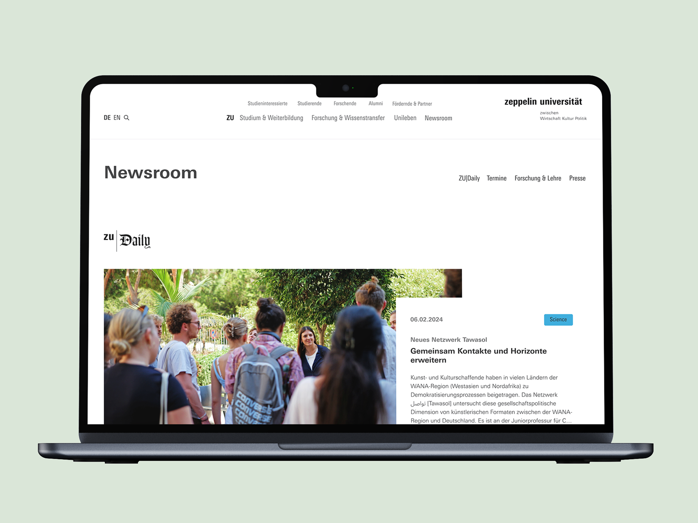 Mockup Newsroom
