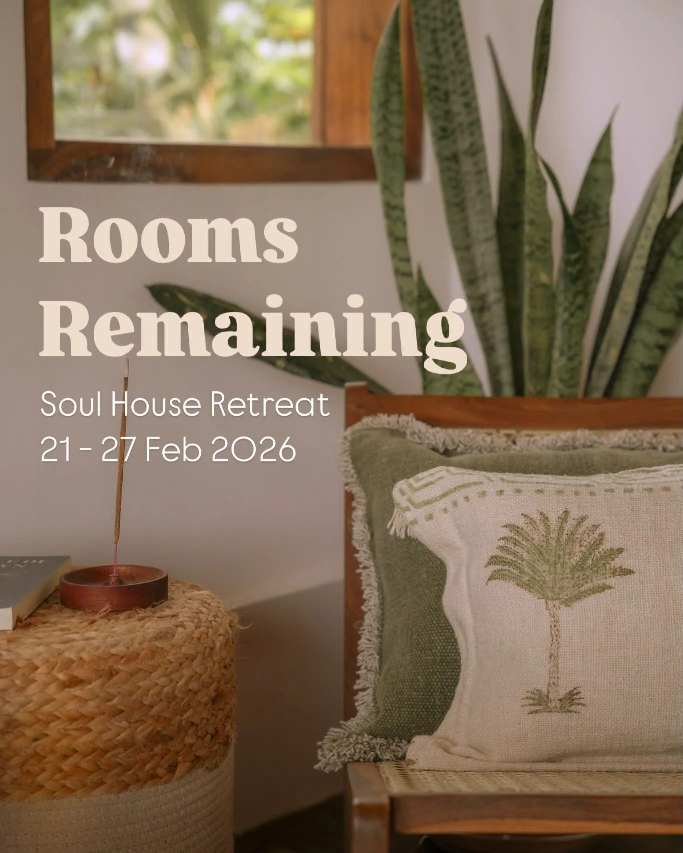 Rooms remaining ~ Sri Lanka Yoga Retreat
21 - 27 Feb 2026
At the dreamy @soulhouse_srilanka

Make one of our remaining rooms yours:

Tree Top Room - our best room in the villa - sharing with 3 others in the master suite, super sized en-suite inc. bat