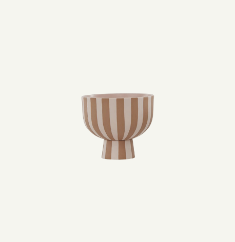 Stripe Pedestal Bowls