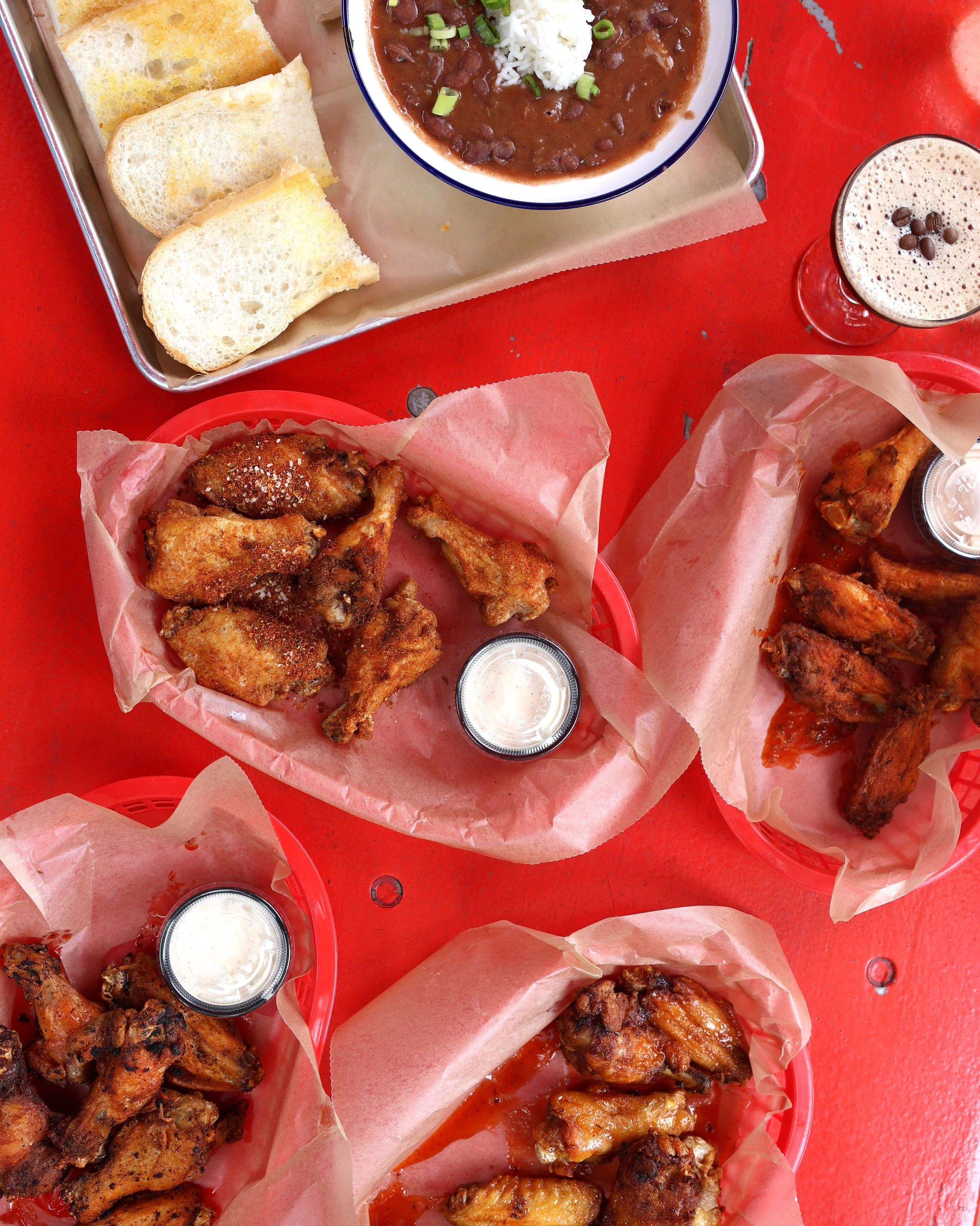 chicken wings and cajun beans.JPG