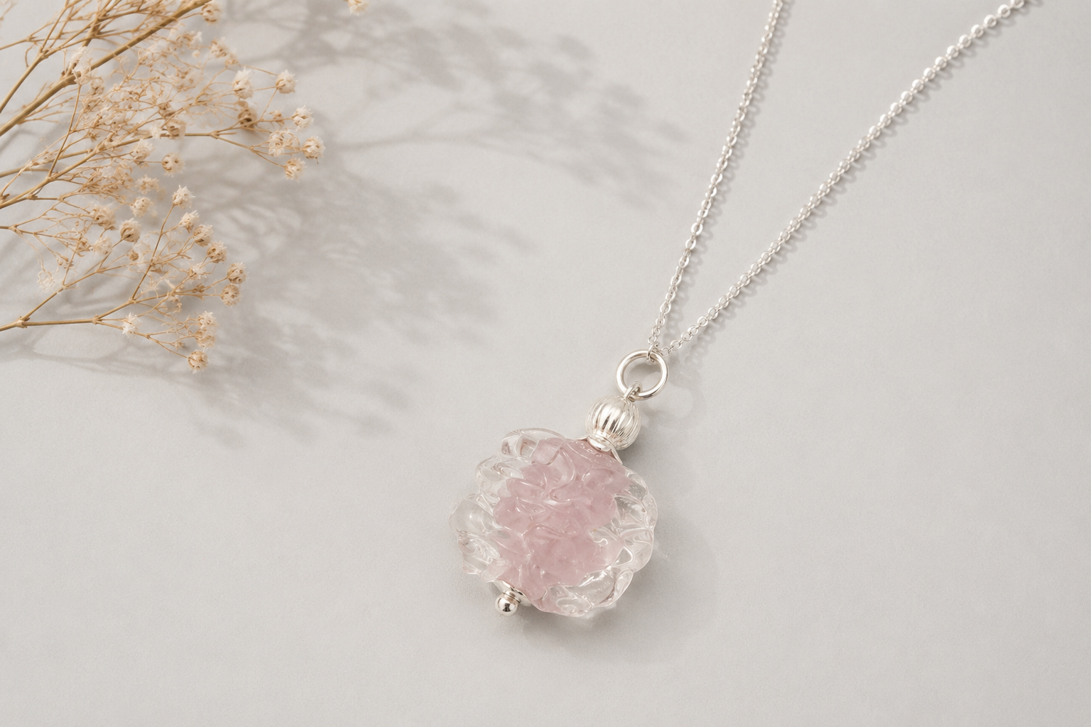 Colgante Luar Rosa
