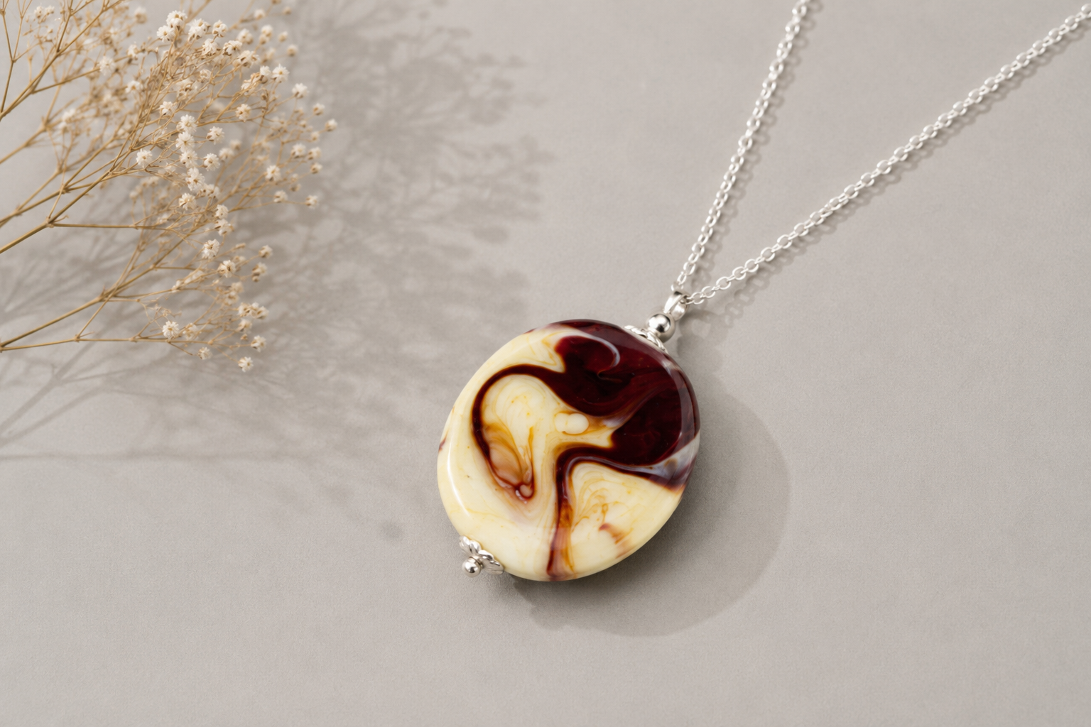 Colgante Marble Rojo