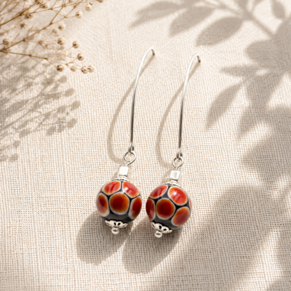 Pendientes Rubí