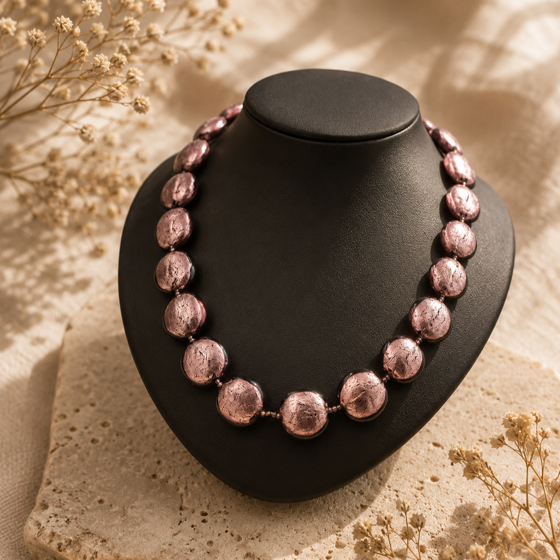 Collar Luna Rosa