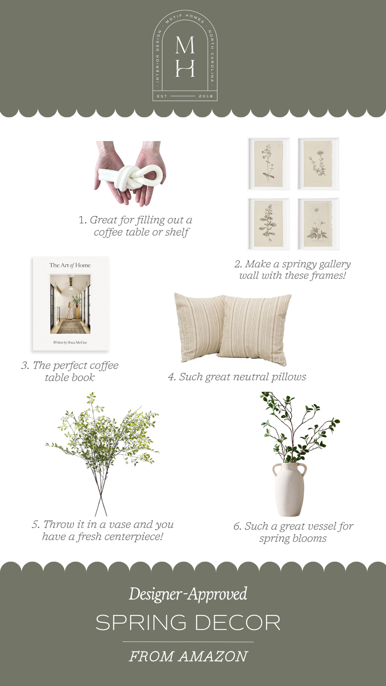 DESIGNER APPROVED - SPRING DECOR — Motif Homes – Interior Design