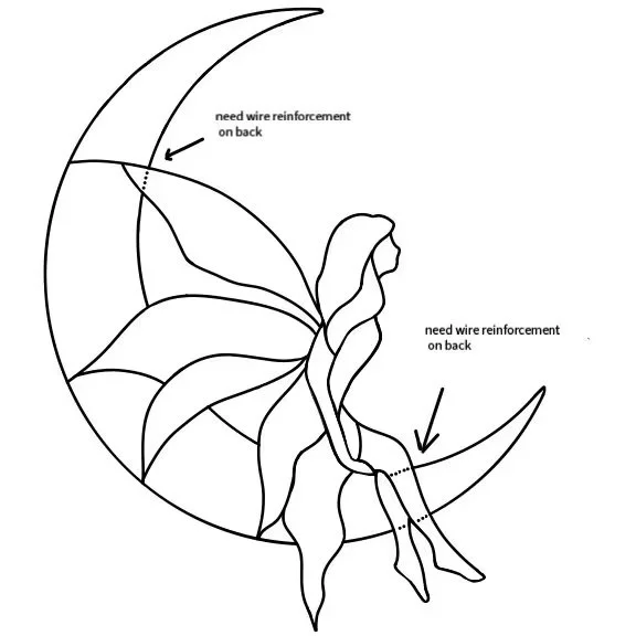Fairy Stained Glass Pattern PDF