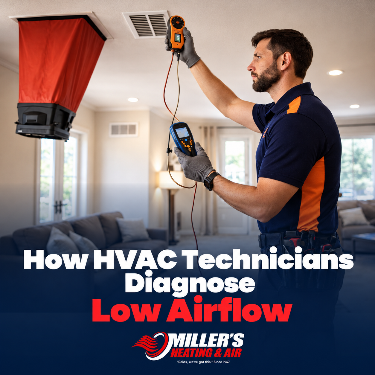How HVAC Technicians Diagnose Low Airflow