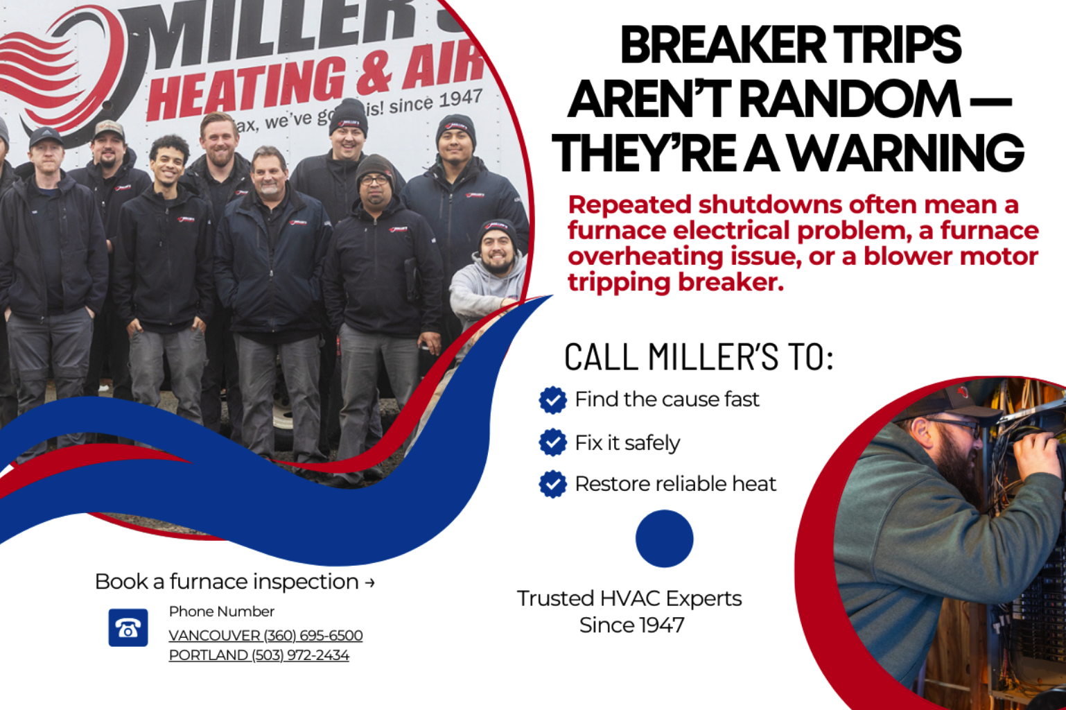 Millers Heating breaker inspection