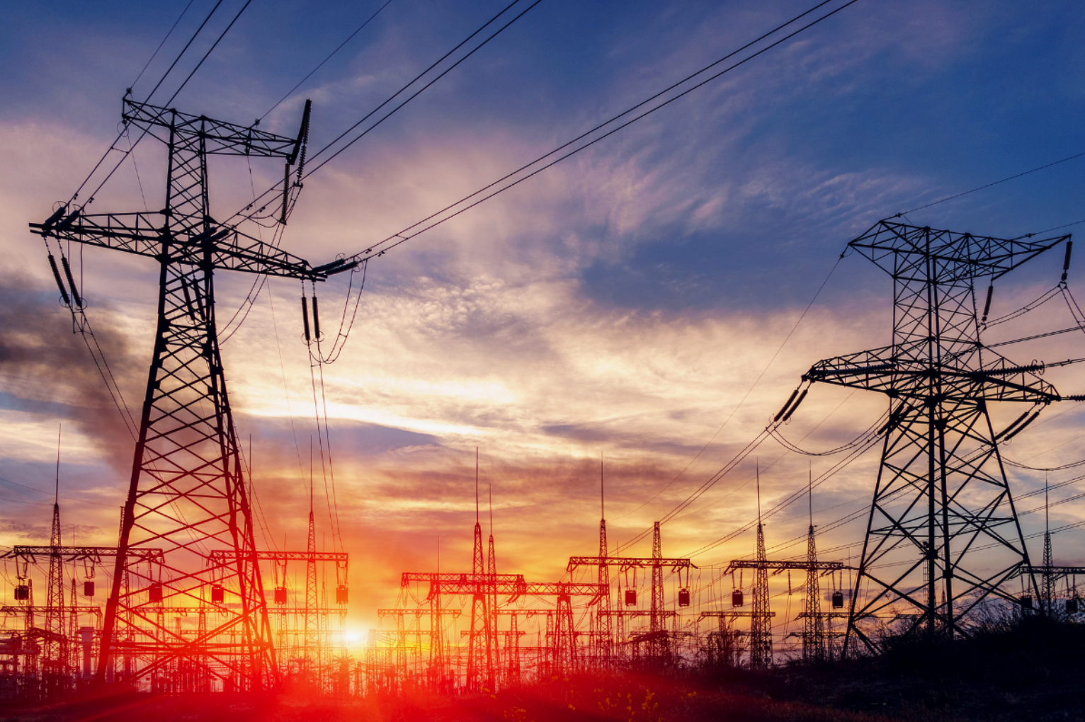 sunset with transformers