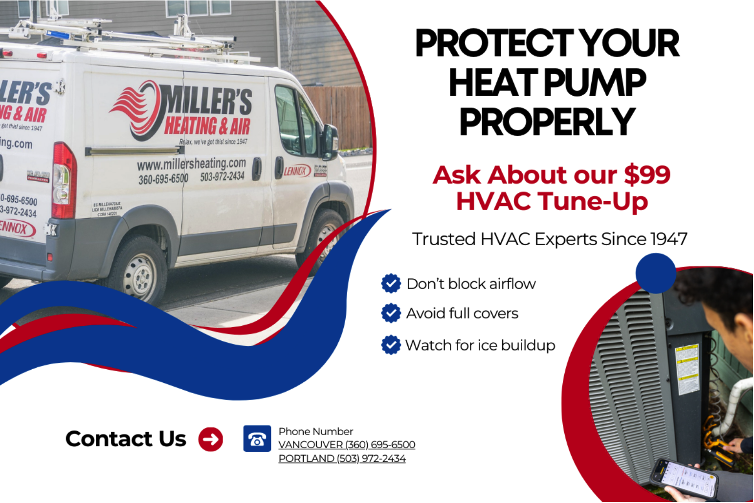 protect your heat pump graphic