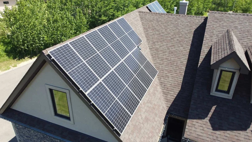 Greenamp 15.15 kW solar panel installation on a home in Leduc, Alberta