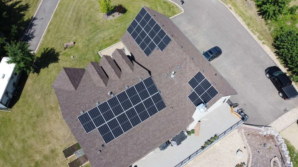 Greenamp 15.15 kW solar panel installation on a home in Leduc, Alberta