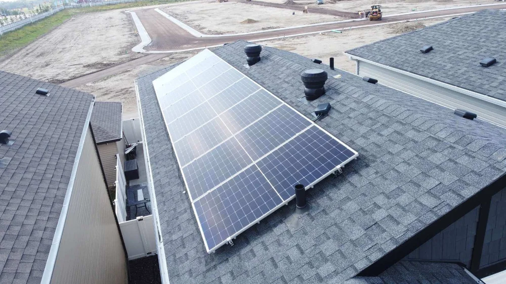 Greenamp 4 kW solar panel installation on a home in Leduc, Alberta