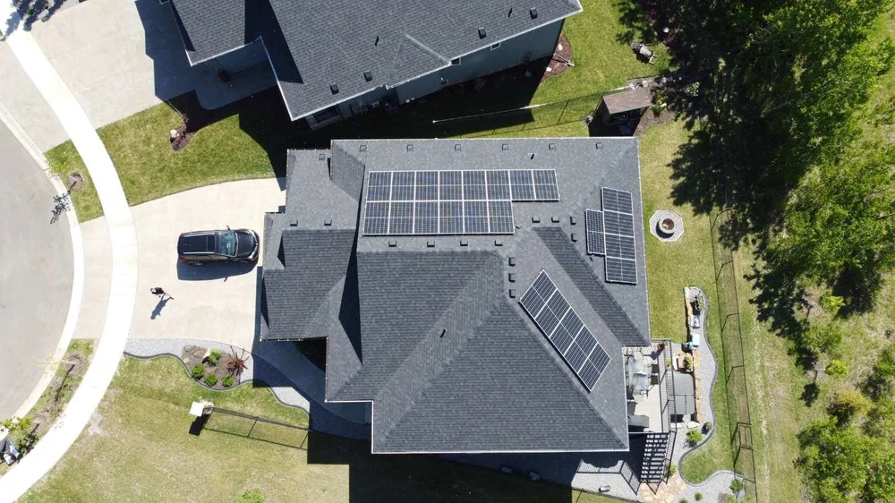 Greenamp 12.12 kW solar panel installation on a home in Beaumont, Alberta