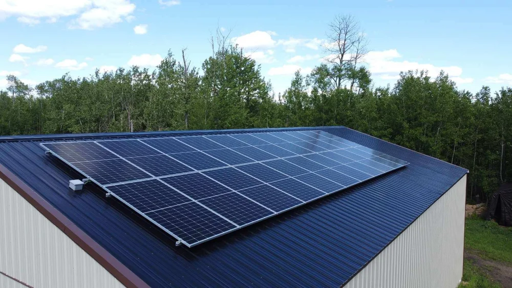 Greenamp 11 kW solar panel installation on a home in Leduc, Alberta