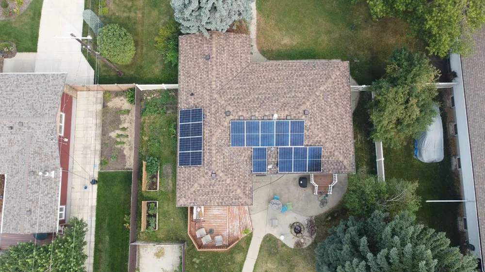 Greenamp 6.5 kW solar panel installation on a home in Edmonton, Alberta