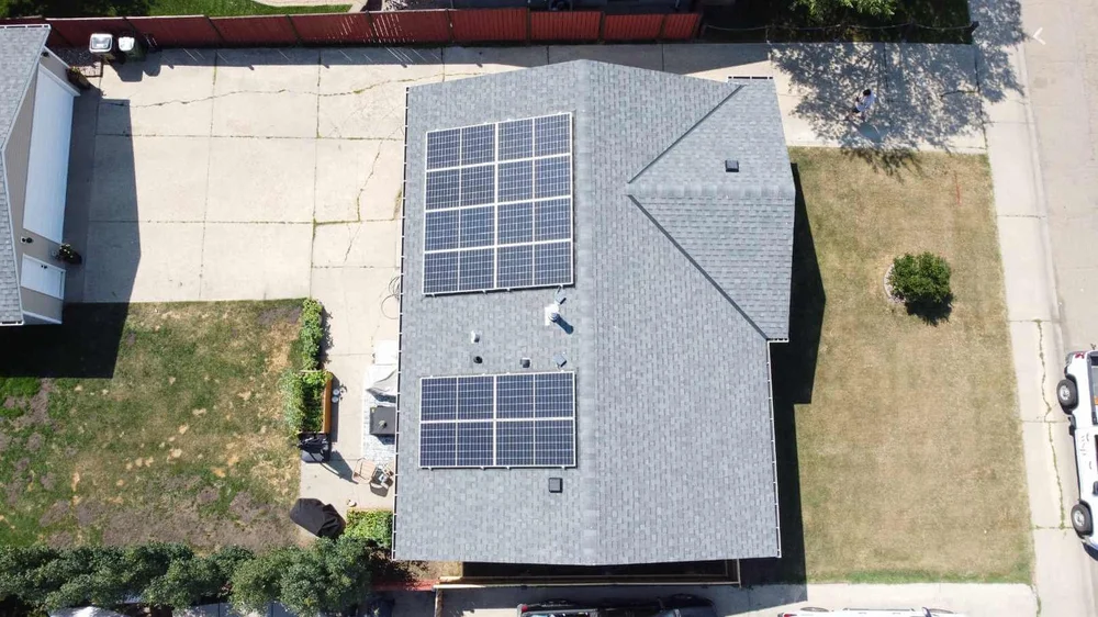 Greenamp 6 kW solar panel installation on a home in Edmonton, Alberta