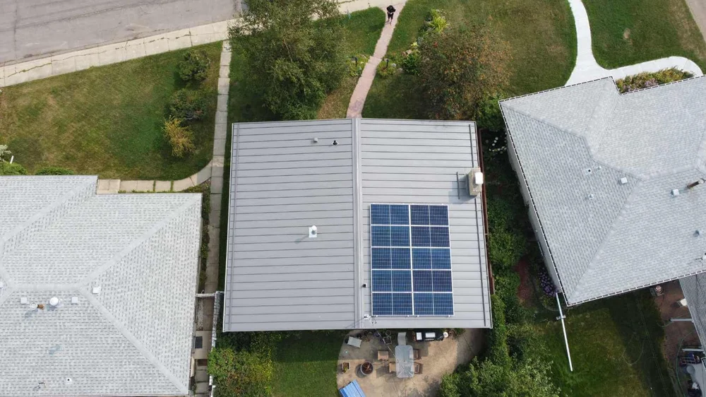 Greenamp 5 kW solar panel installation on a home in Edmonton, Alberta