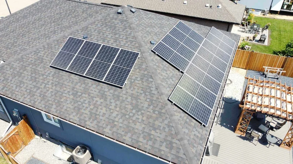 Greenamp 8.08 kW solar panel installation on a home in Edmonton, Alberta