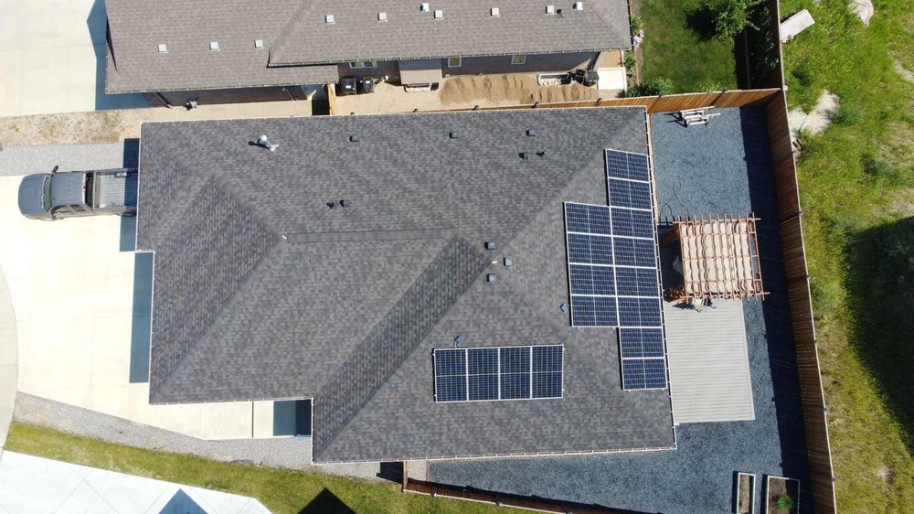 Greenamp 8.08 kW solar panel installation on a home in Edmonton, Alberta
