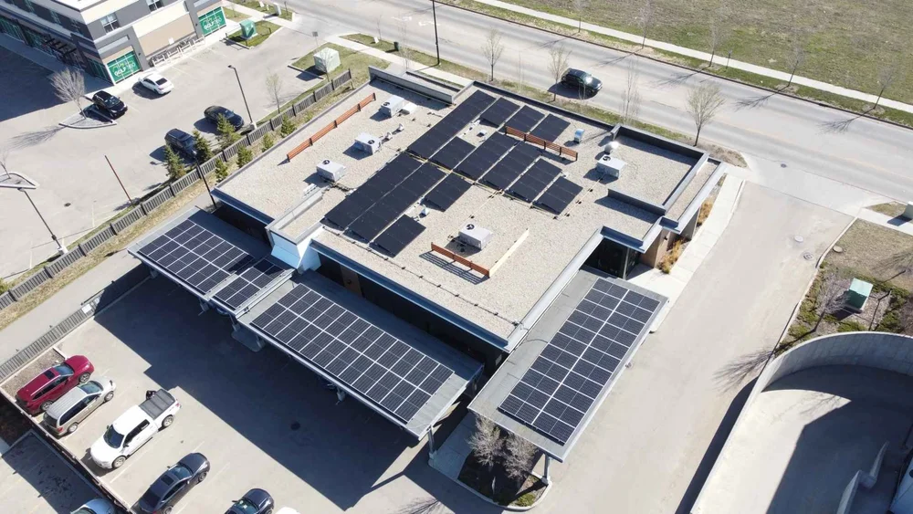 Greenamp 67.12 kW solar panel installation on a home in Edmonton, Alberta