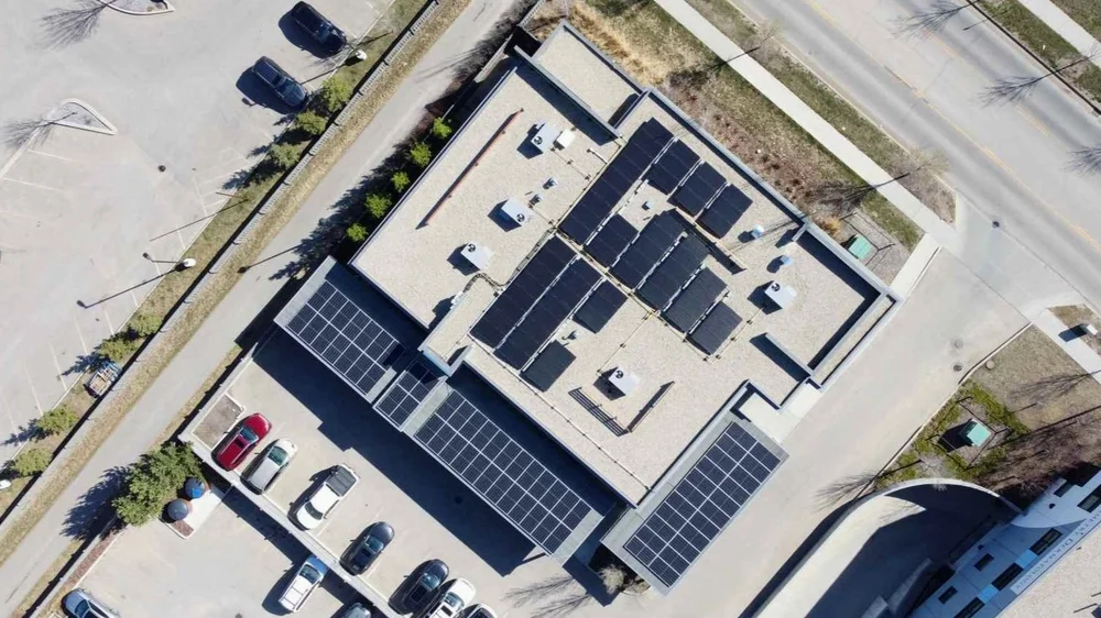 Greenamp 67.12 kW solar panel installation on a home in Edmonton, Alberta