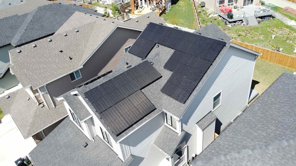 Greenamp 11.7 kW solar panel installation on a home in Edmonton, Alberta