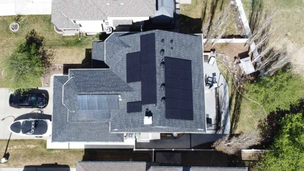 Greenamp 13.05 kW solar panel installation on a home in Beaumont, Alberta