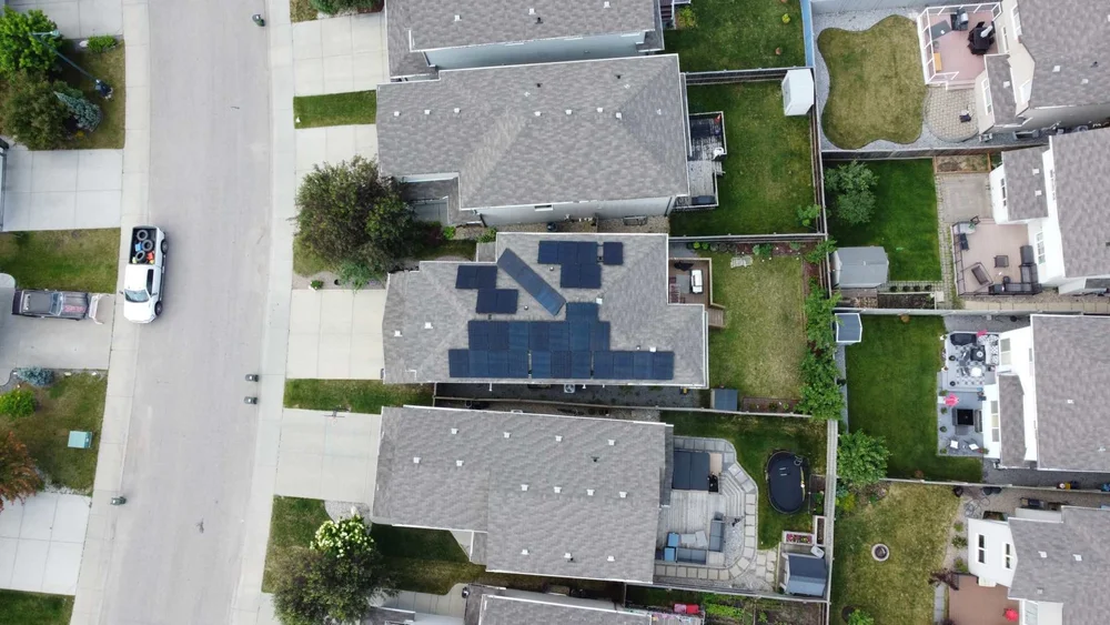 Greenamp 14.4 kW solar panel installation on a home in Edmonton, Alberta